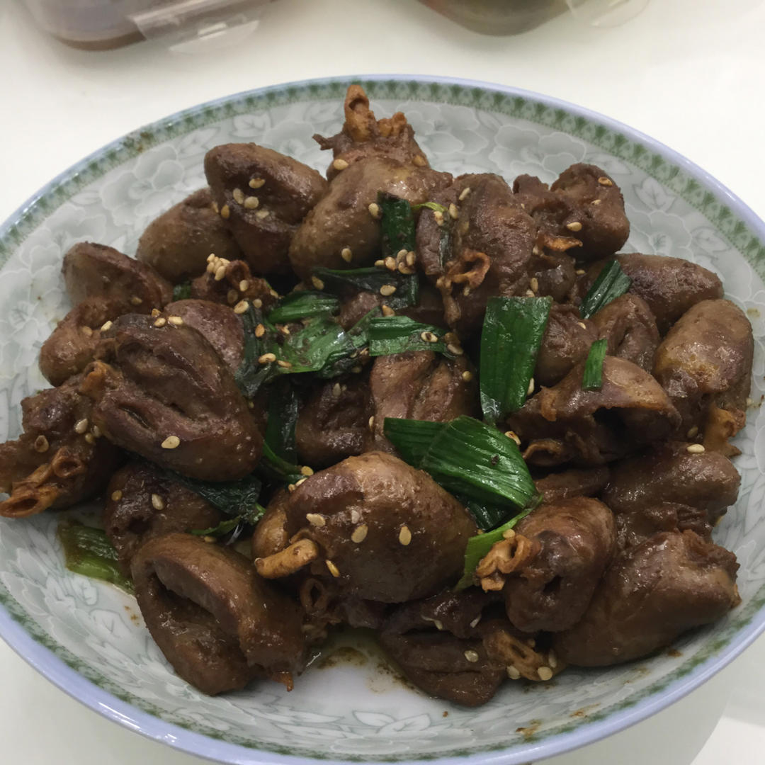 孜然炒鸡心