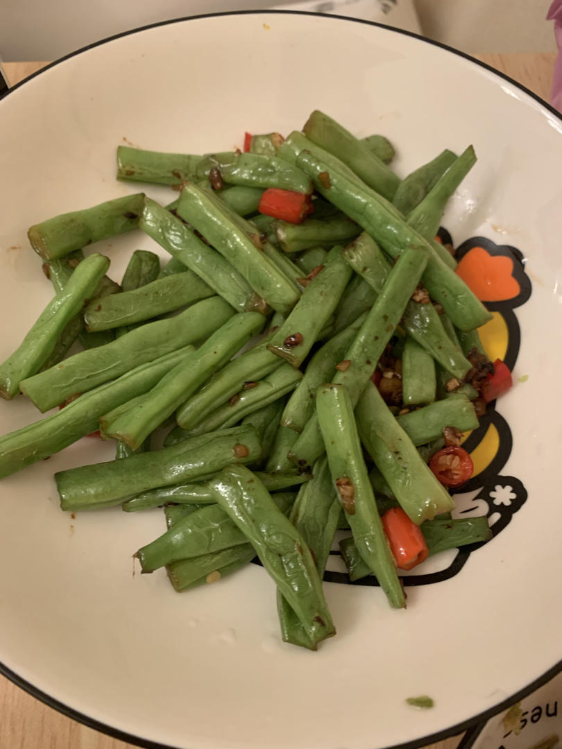 家常小炒四季豆