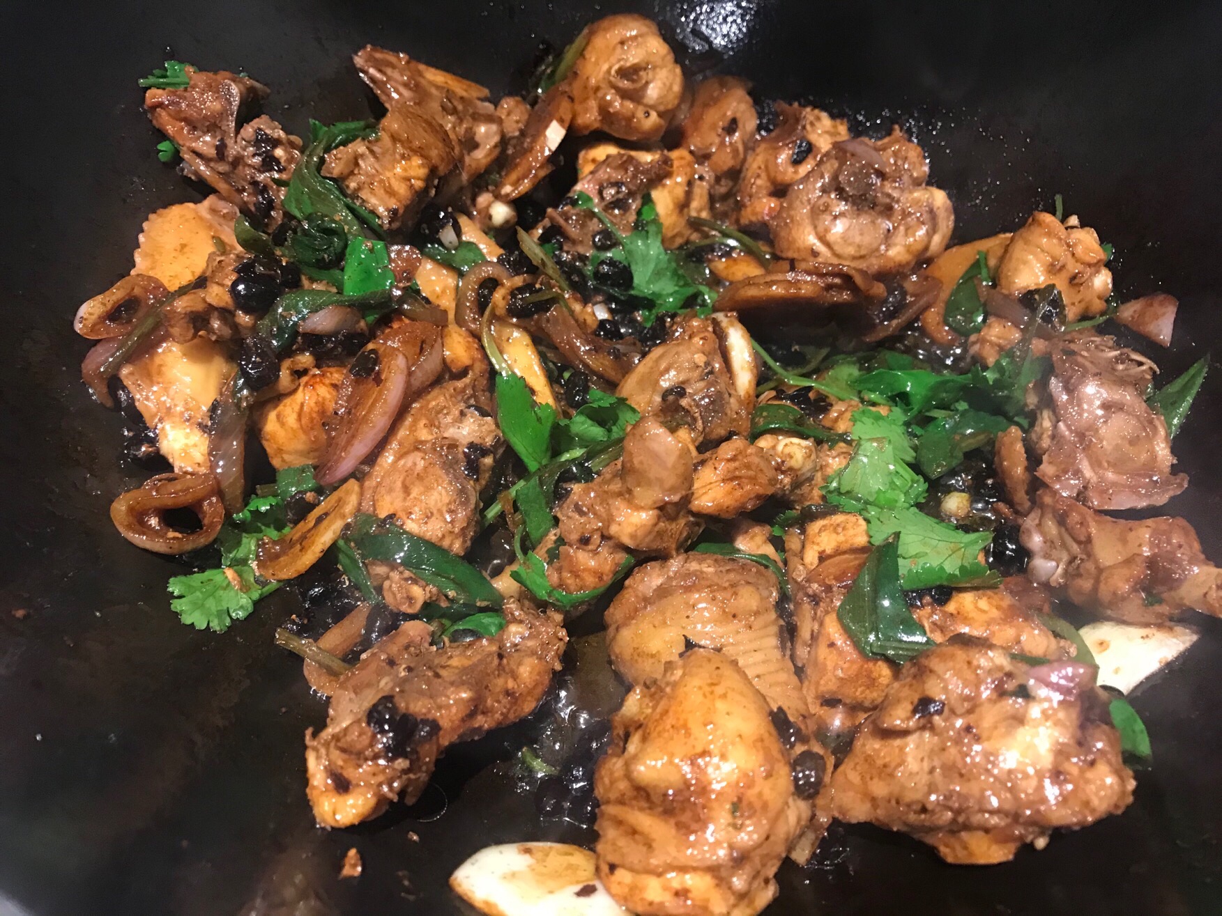 干锅豆豉鸡的做法