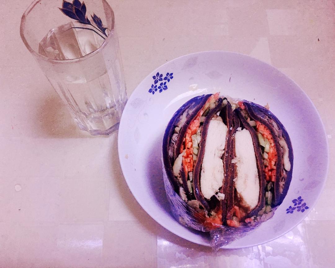 减脂期豪华三明治