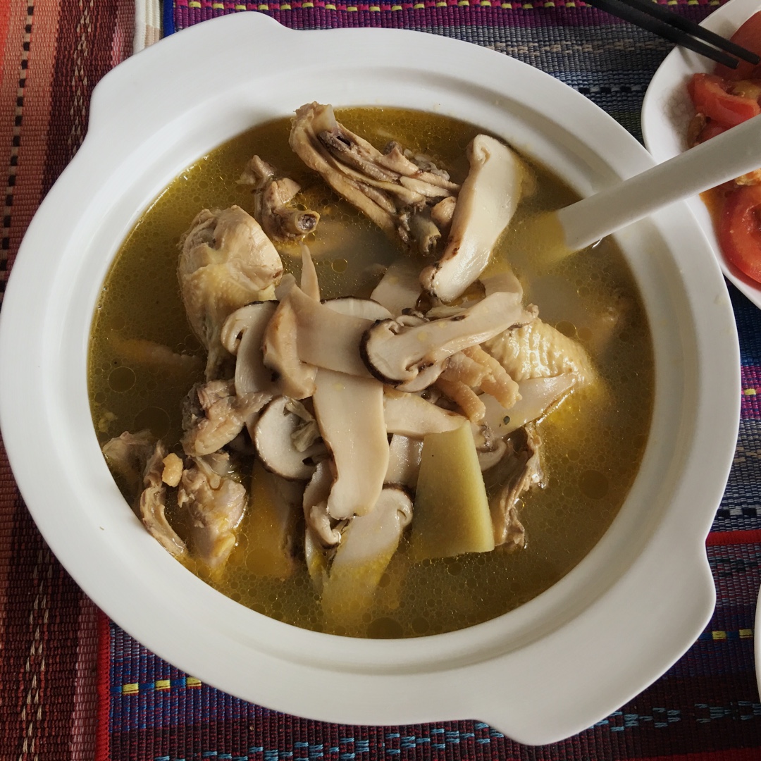 鲜松茸土鸡汤