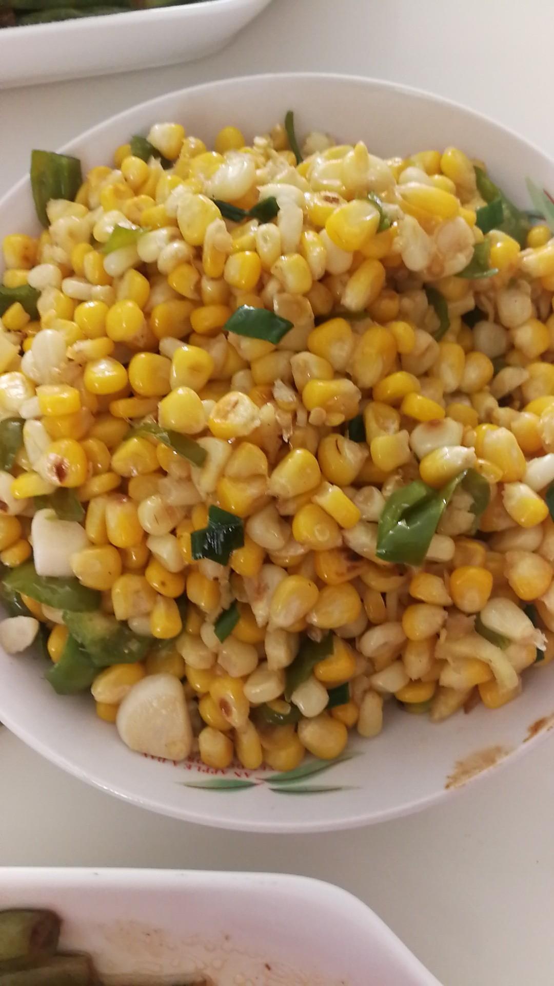 炒玉米粒的做法
