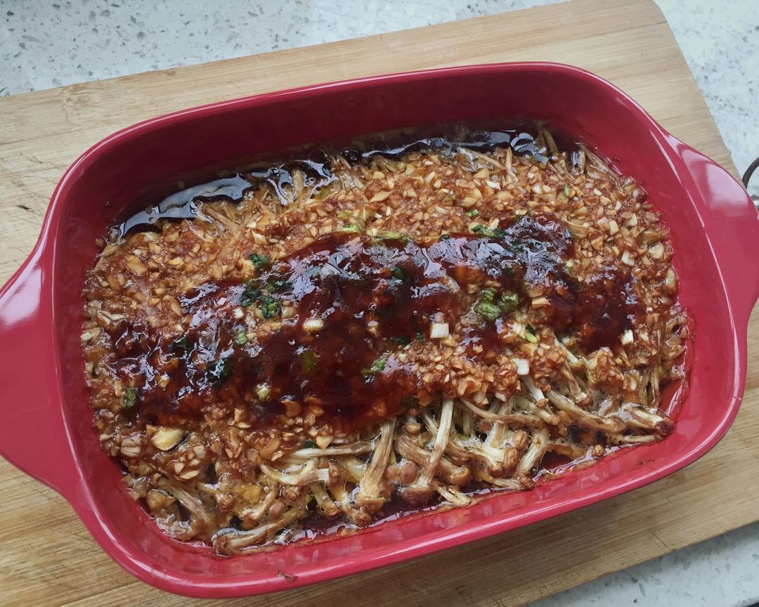 烤箱版烤金针菇