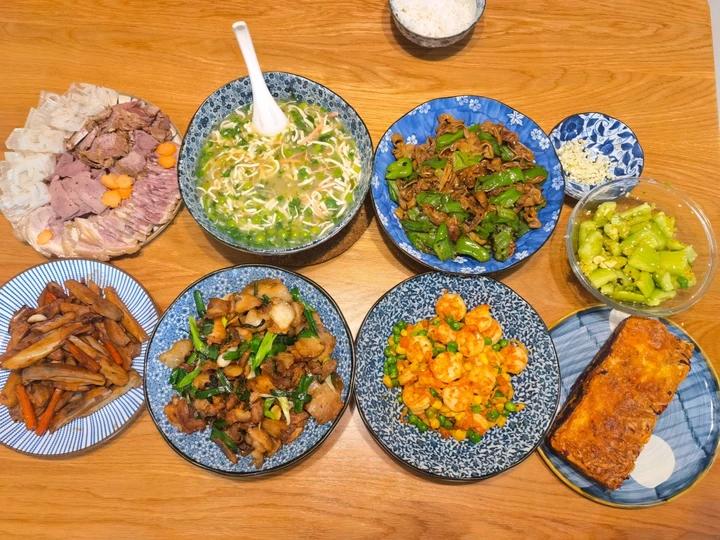 三色炒虾仁