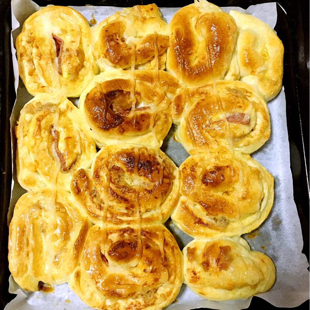 肉松手撕面包—超软会爆浆的面包哟