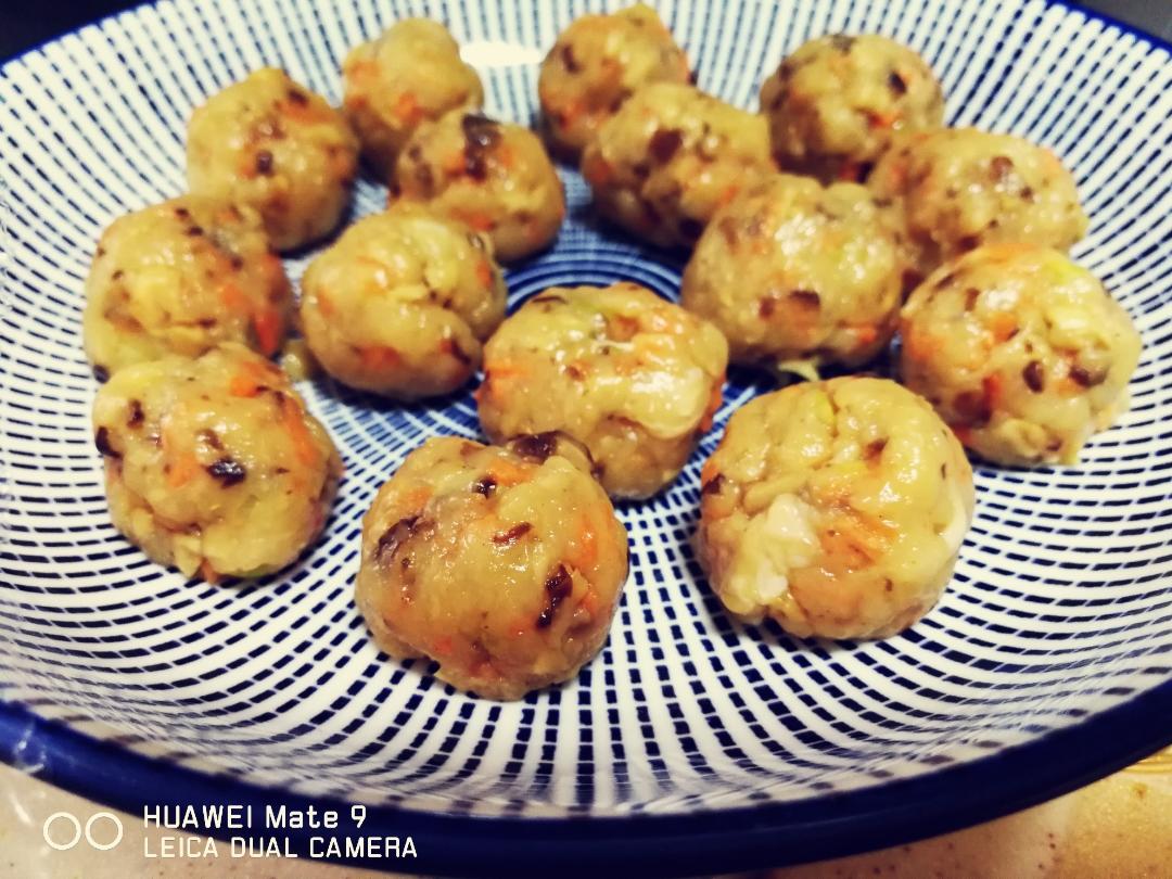 香菇胡萝卜鸡胸肉丸