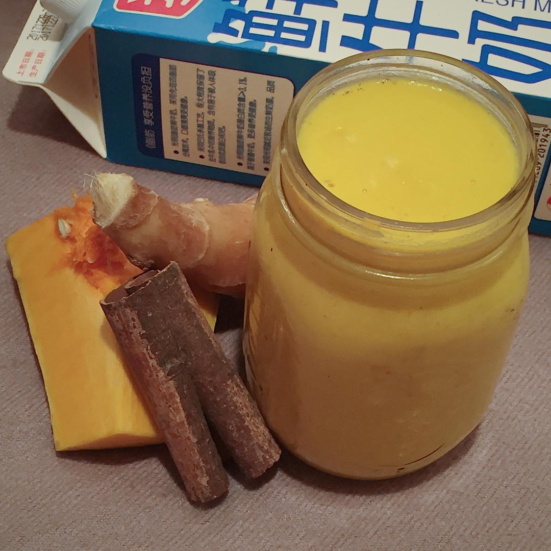 肉桂南瓜牛奶饮