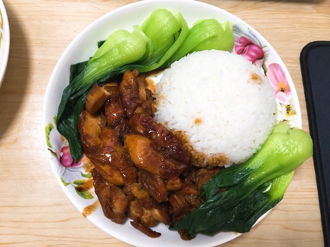 简单快手照烧鸡腿饭
