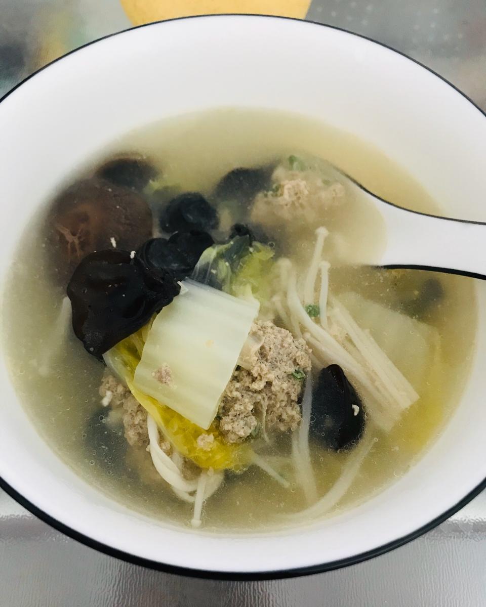 妈妈牌汆肉丸子汤