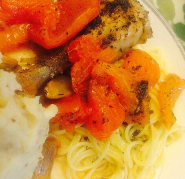 番茄大蒜香草烤鸡腿（庄祖宜）