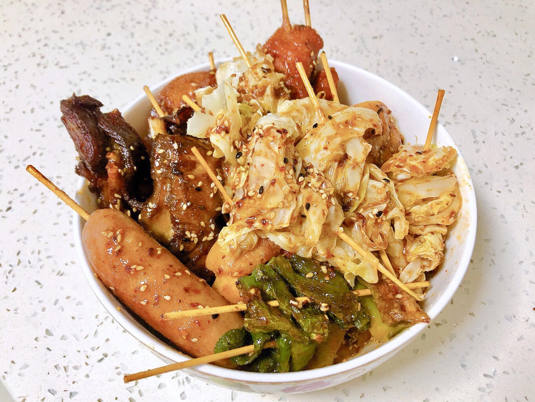 街头小吃「炸包菜」👍👍👍