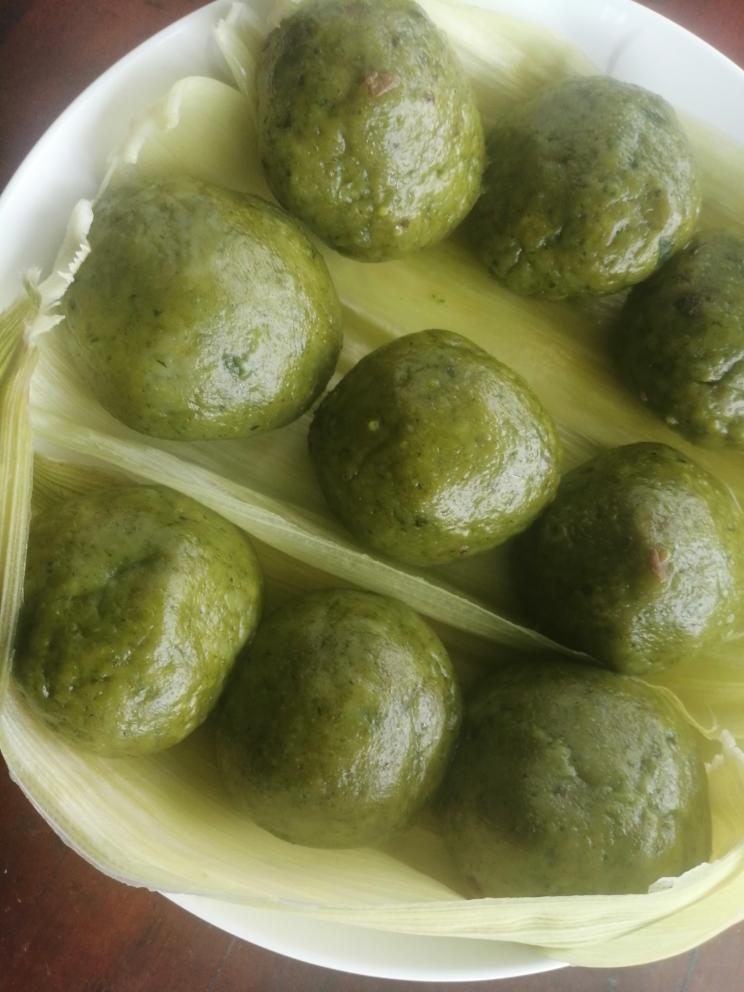 不用艾叶的青团