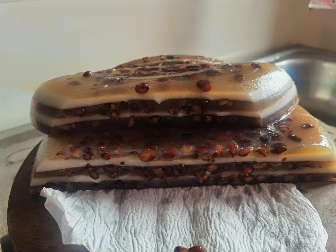 椰汁红豆马蹄糕