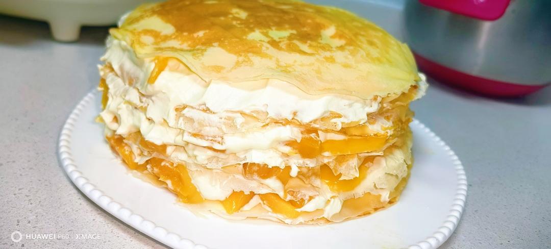 零基础做芒果千层蛋糕（8寸）