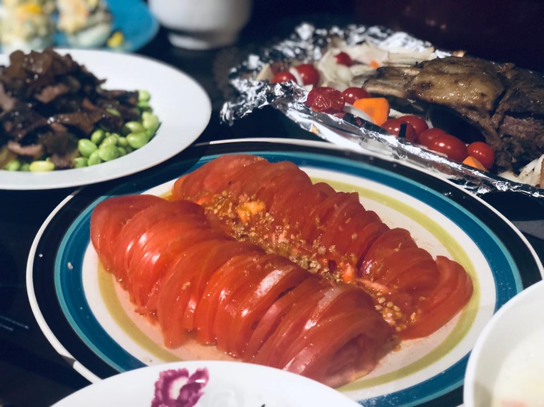 美成一朵花的糖拌西红柿