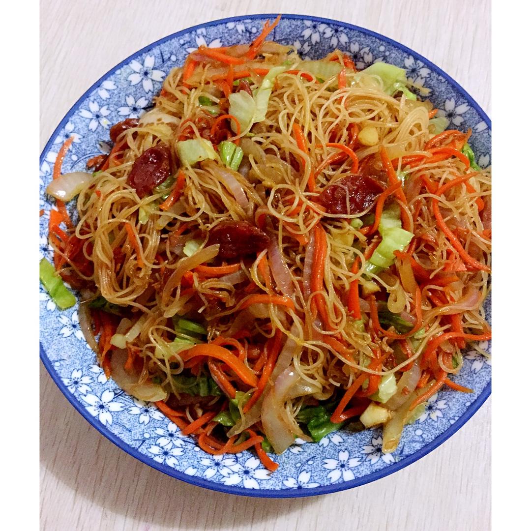 春末夏初0做的温州炒粉干/炒米粉/温州细粉丝/香软可口/久久回味