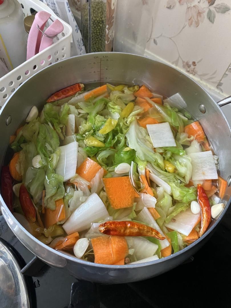 酸甜可口的泡菜（一晚即成）