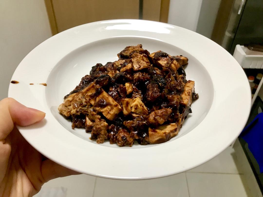 十分钟快手低热量菜：鸡蛋煎老豆腐佐酸甜酱