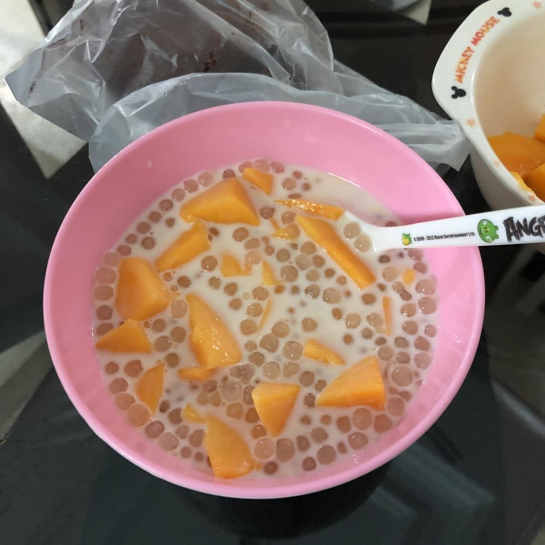 芒果牛奶西米露