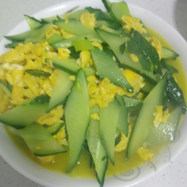 黄瓜炒鸡蛋