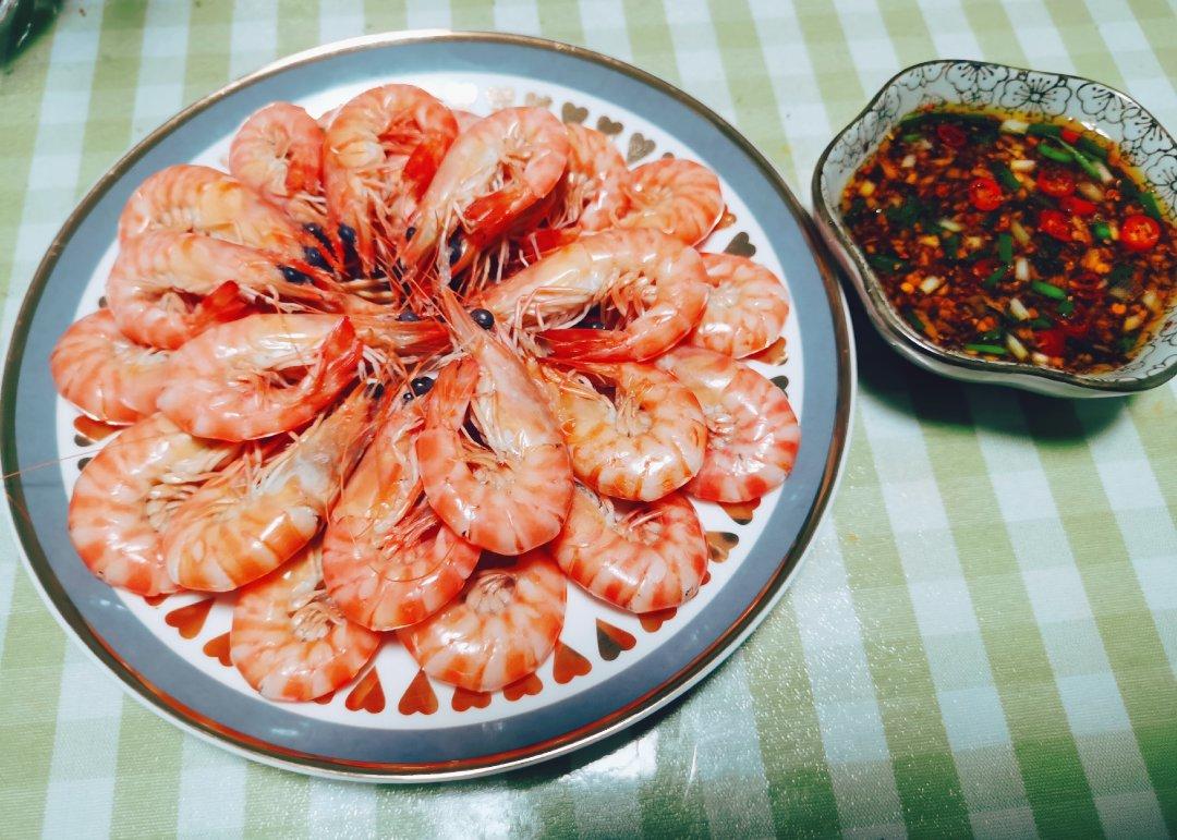 白灼斑节虾（附蘸料）