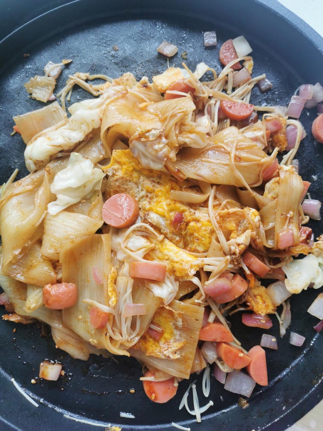 超级美味的东北烤冷面➕自制万能酱料【酱料是关键】