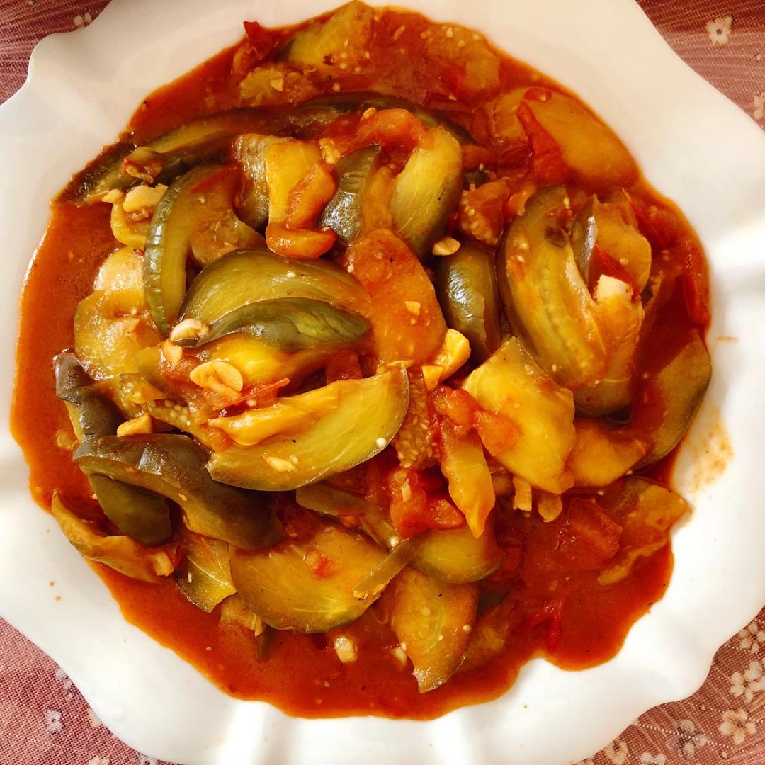 茄子炒西红柿