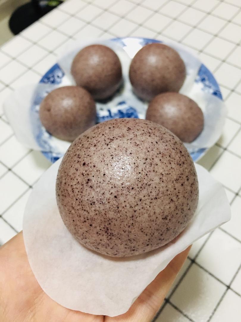 牛奶紫米馒头