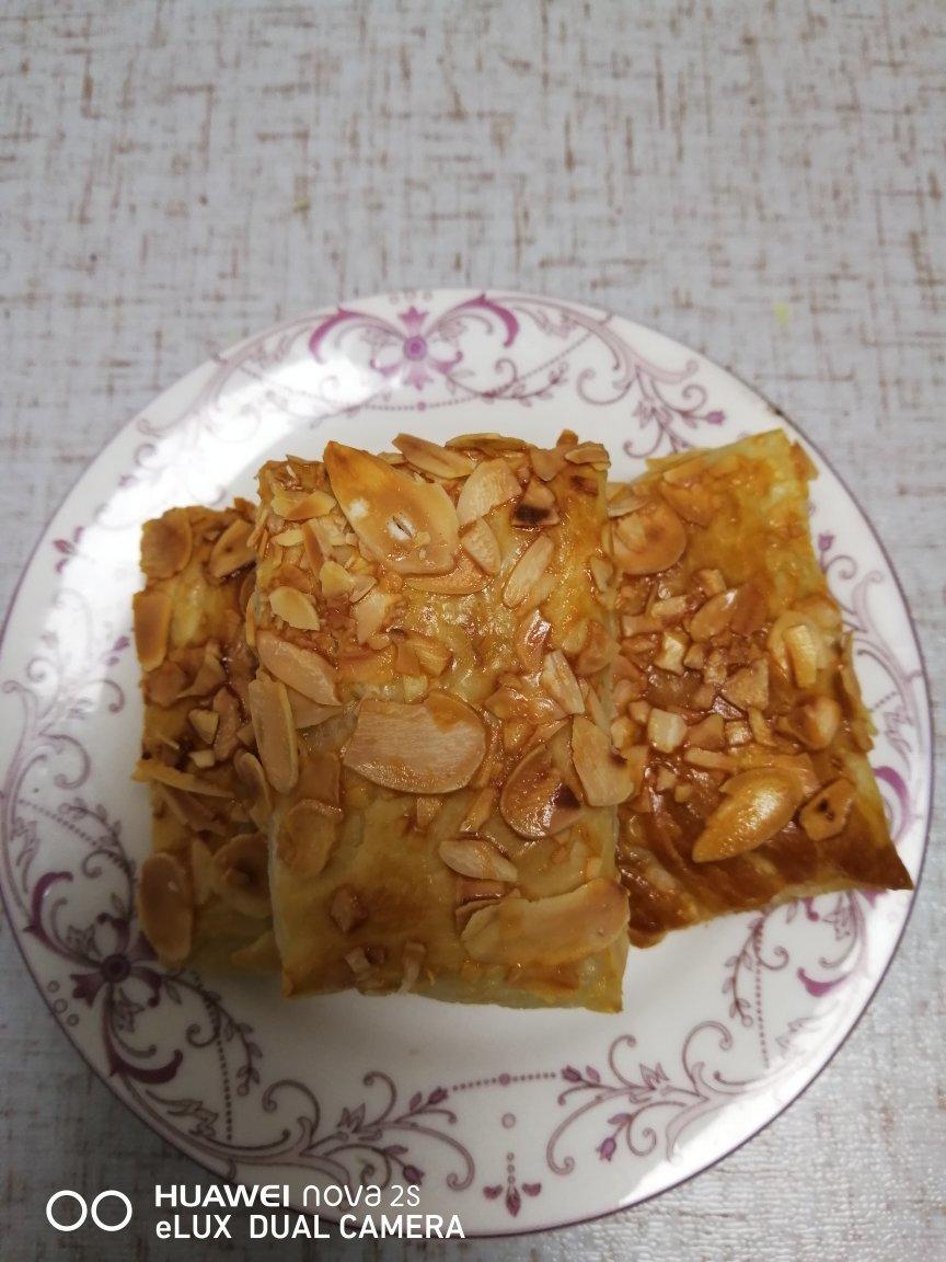 无需面粉和黄油❗️手抓饼杏仁酥