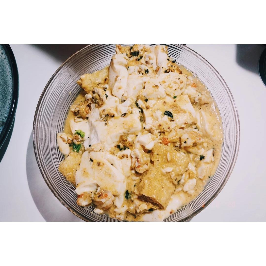 【金秋“食”节】蟹黄豆腐煲（咸蛋黄豆腐煲）🥘