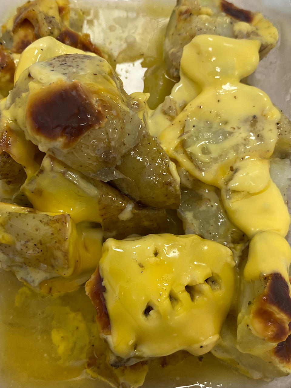 用时最短  🔥蒜香黄油烤土豆    🥔这么做在家也可以吃西餐  空气炸锅食谱