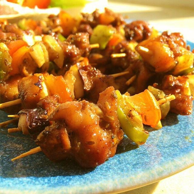 蔬菜鸡肉牙签串 烧烤 烤箱版
