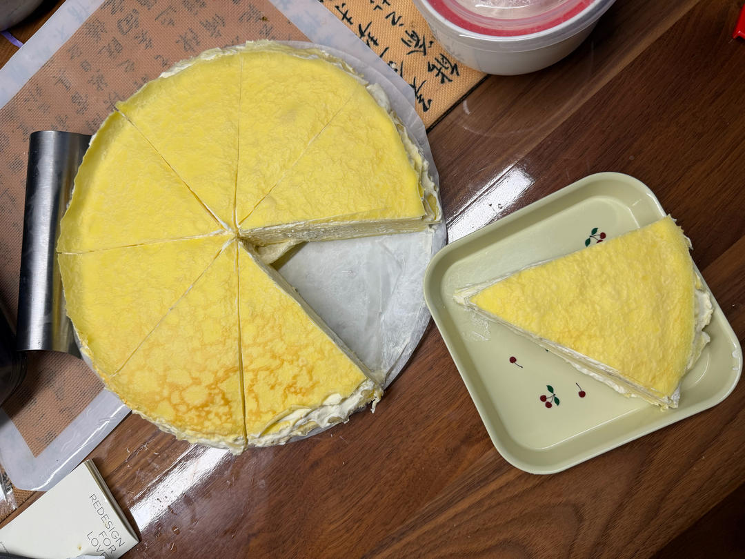 榴莲千层（超软糯蛋皮配方٩( ᐛ )و