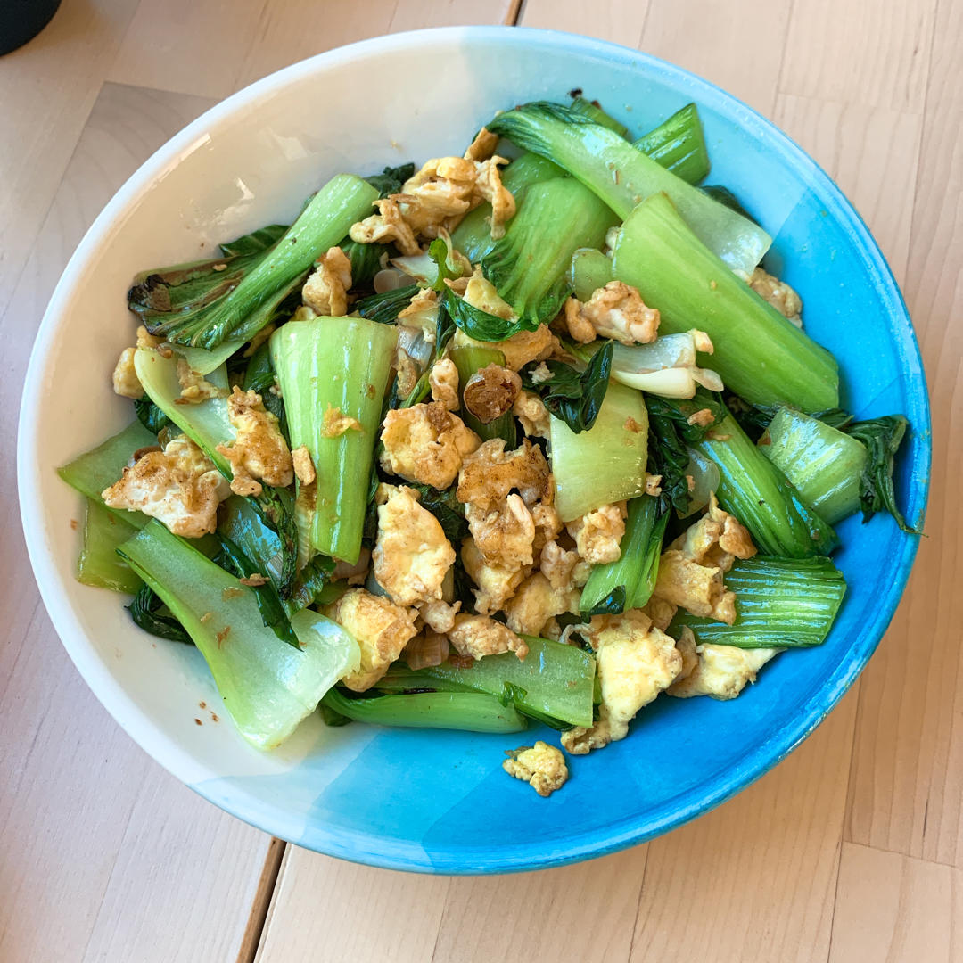 这么操作，油菜炒鸡蛋超好吃