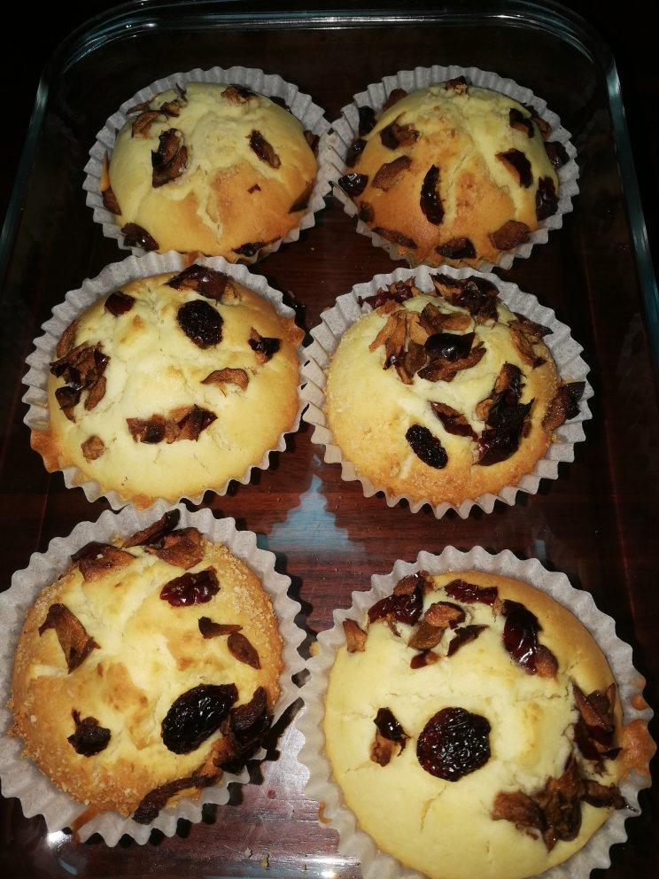 10分钟全家低糖低卡早餐 快手椰奶椰丝、樱桃、蔓越莓、蓝莓、桑葚玛芬蛋糕（Muffin）