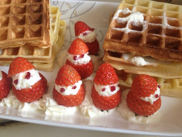 低脂低糖华夫饼。