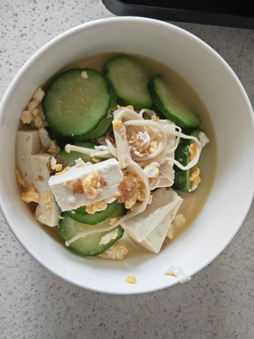 减脂黄瓜豆腐汤（转）