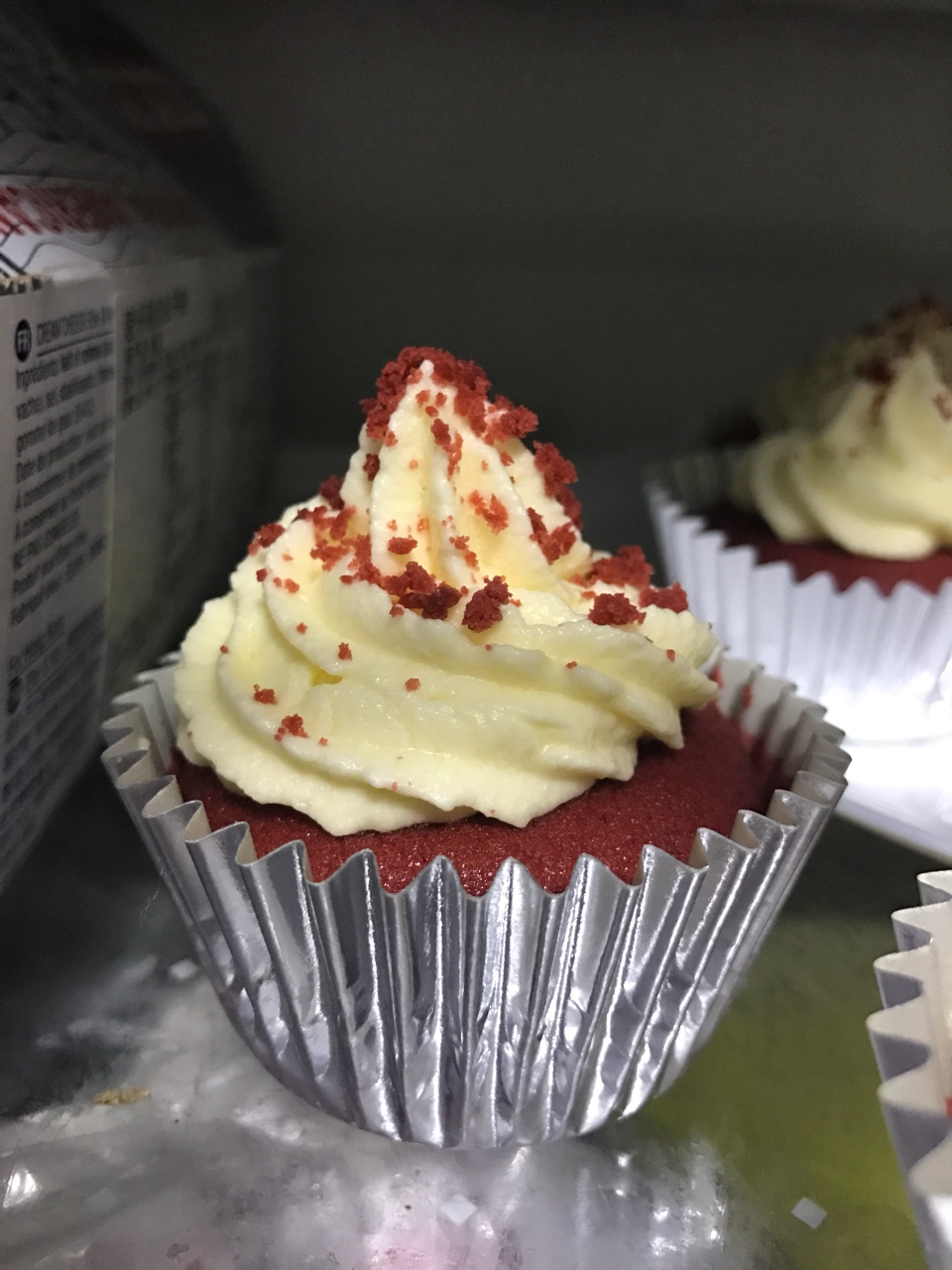 传统红丝绒杯子蛋糕（极软无泡打粉）Red velvet cupcake