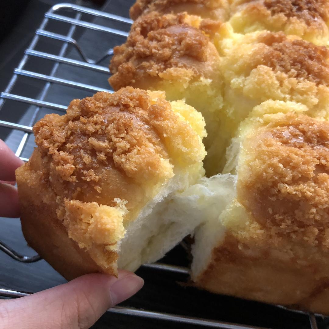 快手椰蓉小餐包（一次发酵照样柔软又拉丝）