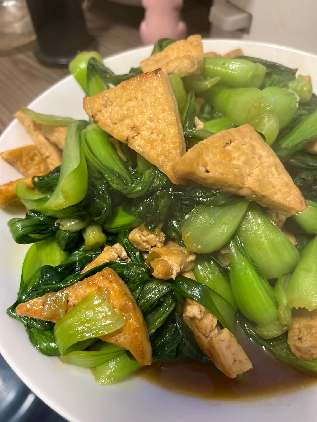 孩子的最爱锅塌版「油菜豆腐」