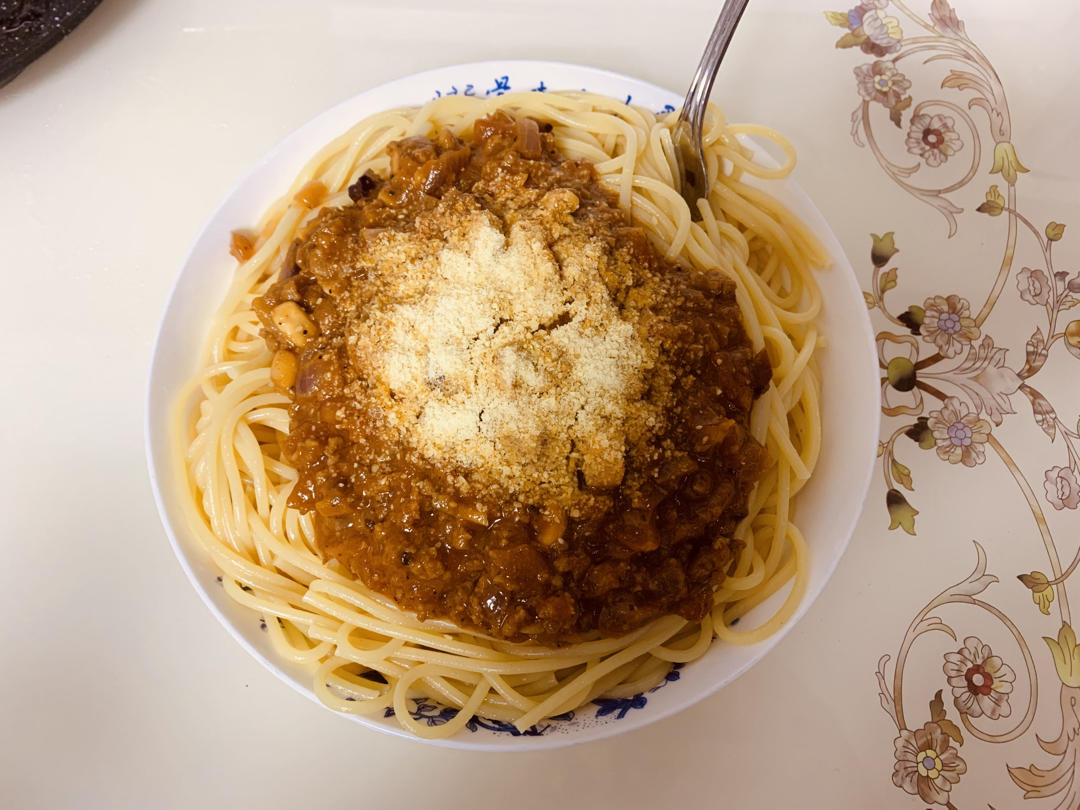 （完胜必胜客的）番茄肉酱意大利面～