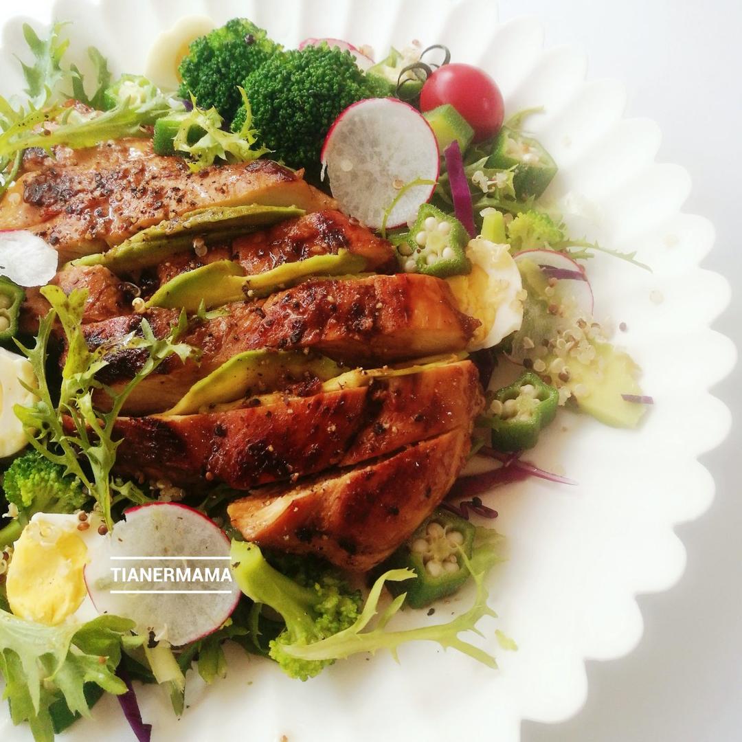 酷炫屌炸天好吃的煎鸡胸肉（香蒜蜂蜜煎鸡胸肉）