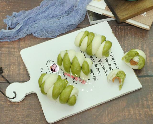 双色麻花火腿馒头卷的做法