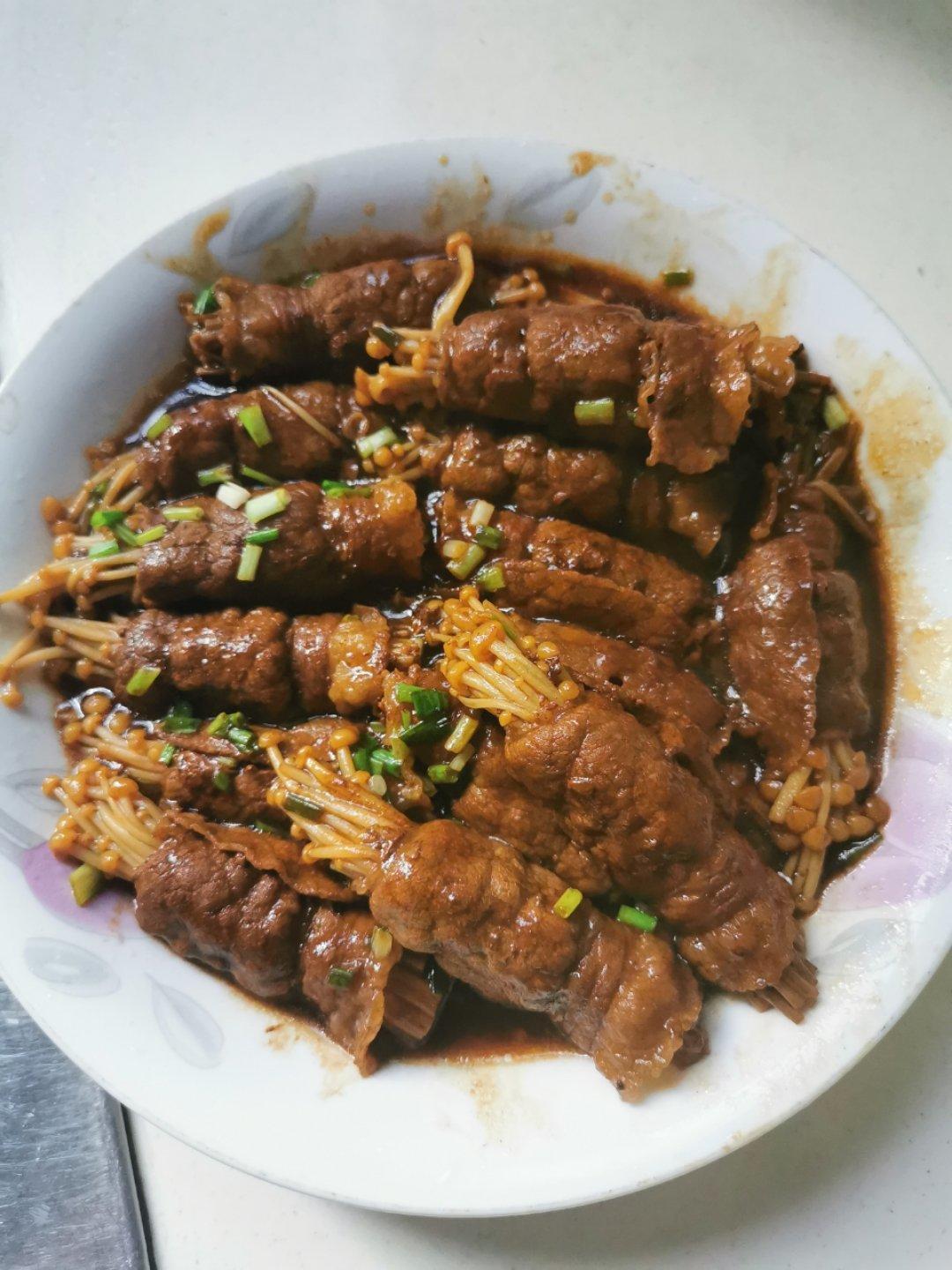 肥牛金针菇卷