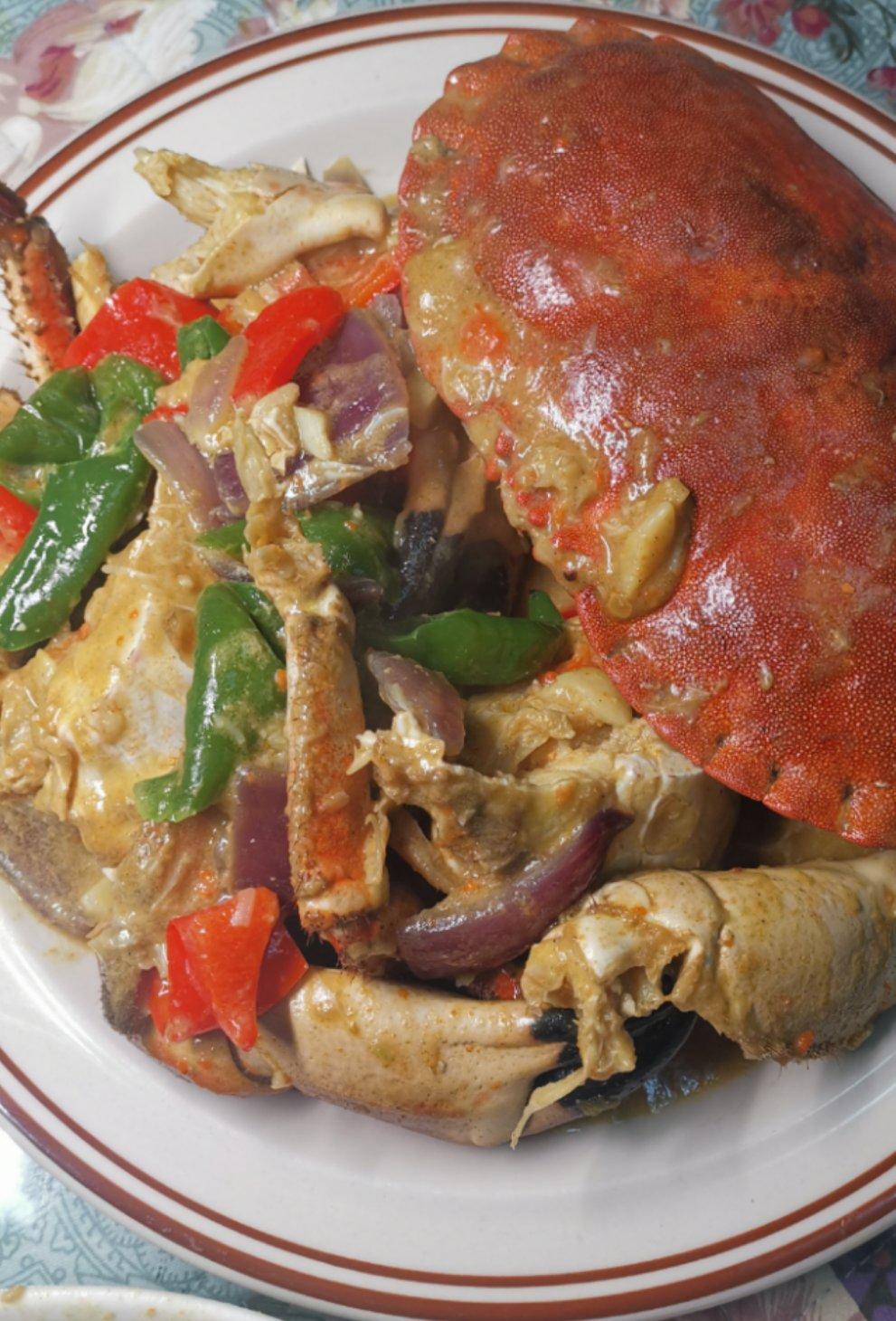咖喱炒英国黄金面包蟹【主食-海鲜-面包蟹】
