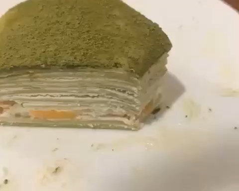 【薄饼机】芒果抹茶千层蛋糕的做法 步骤6