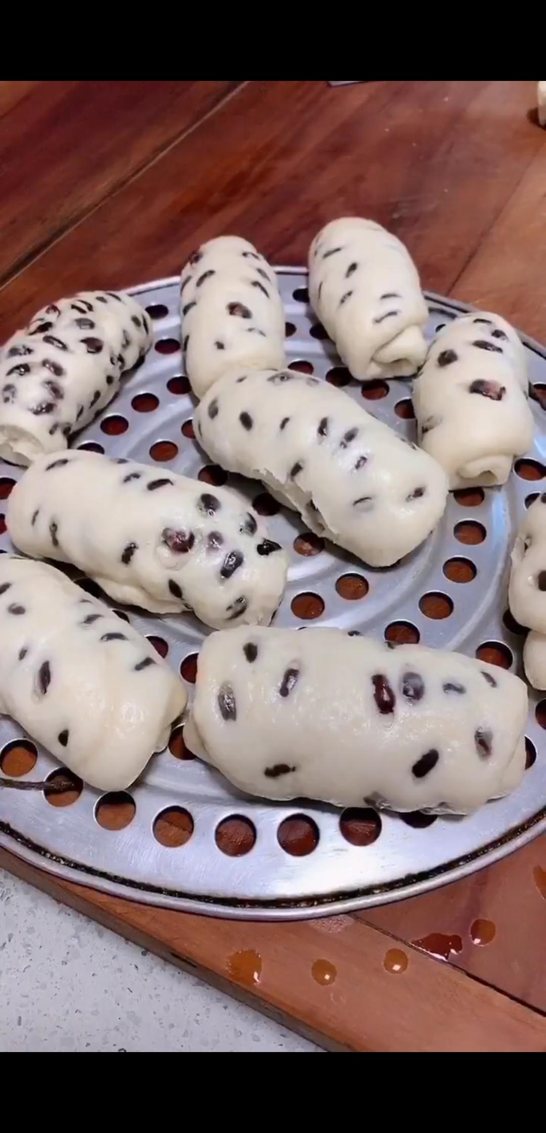 超级好吃的红豆面卷（香甜宣软）