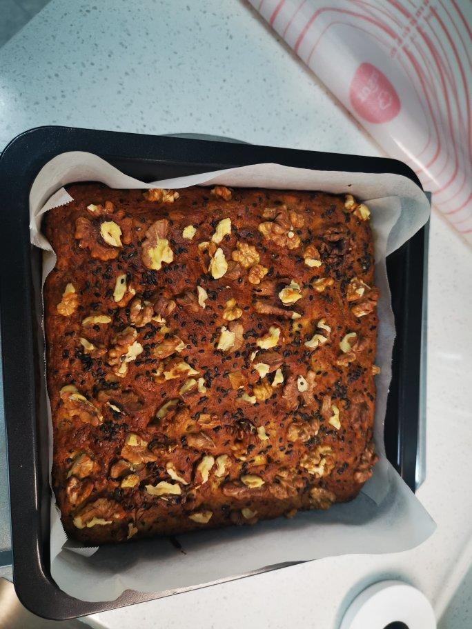 香蕉核桃蛋糕（低油少糖健康版）