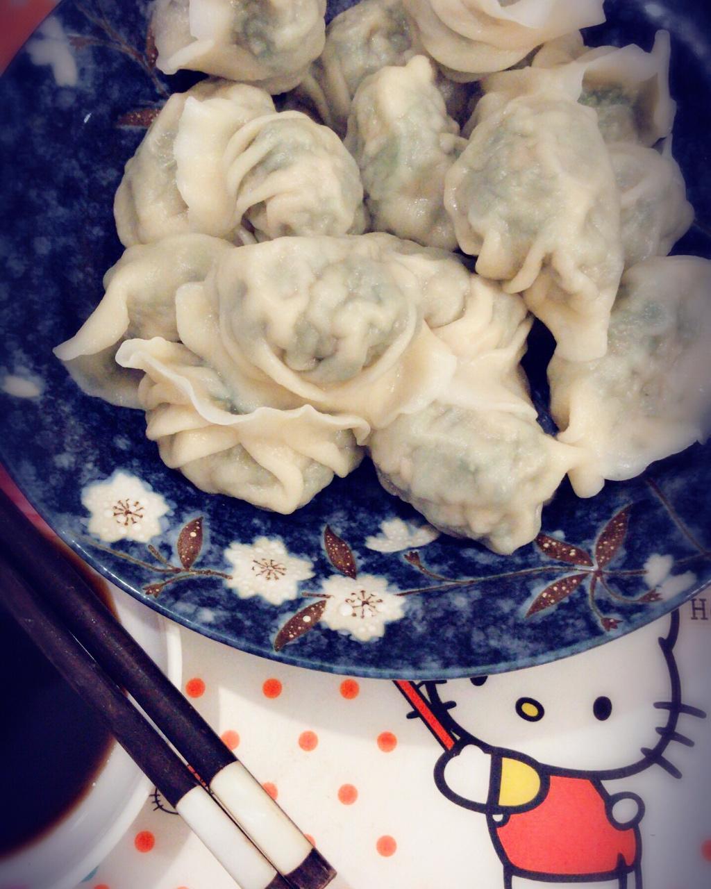荠菜鲜肉饺子