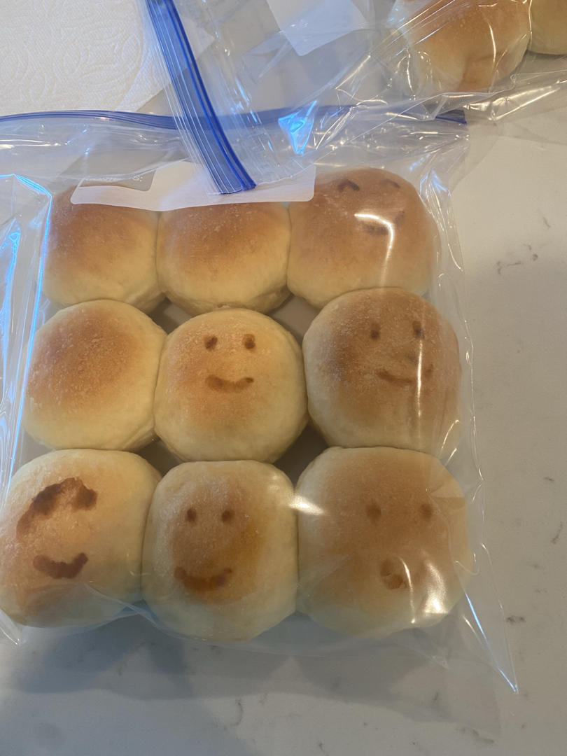 鲜奶油小餐包（一次发酵）